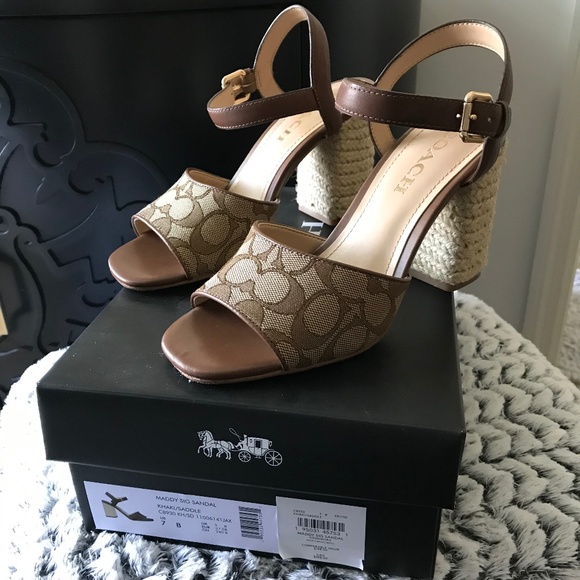 Coach Signature C Open Toe Sandal - Picture 1 of 13
